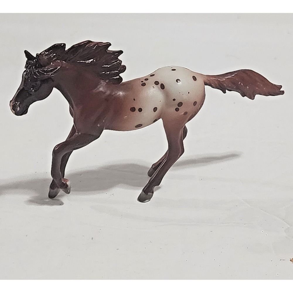 Breyer Brown White Spots Horse Crazy Stablemates Appaloosa Plastic Figurine 4in